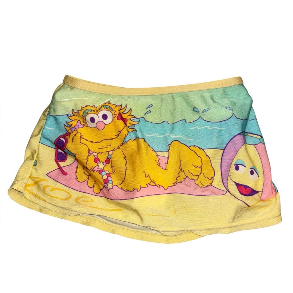 Vintage Y2K Sesame Street Zoe Swim Skirt 3T